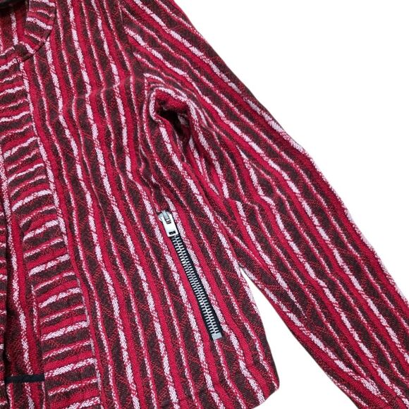 IRO Red Striped Inland Tweed Jacket S - Picture 2 of 4